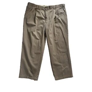 Roundtree & Yorke Pants Size 46x29 brown stretch waist